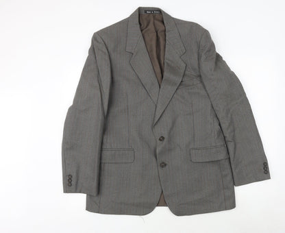 Mens UK Size 42 GREENWOODS Regular Grey Suit Jacket
