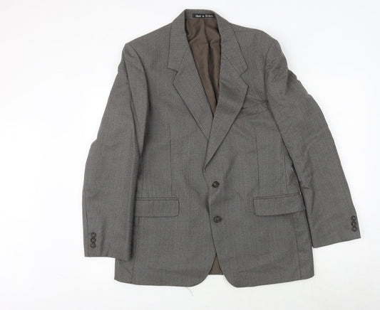 Mens UK Size 42 GREENWOODS Regular Grey Suit Jacket