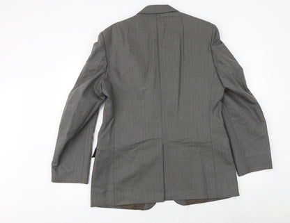 Mens UK Size 42 GREENWOODS Regular Grey Suit Jacket