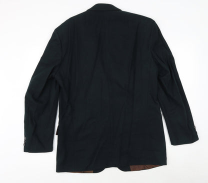 Mens UK Size 38 BHS Regular Green Suit Jacket