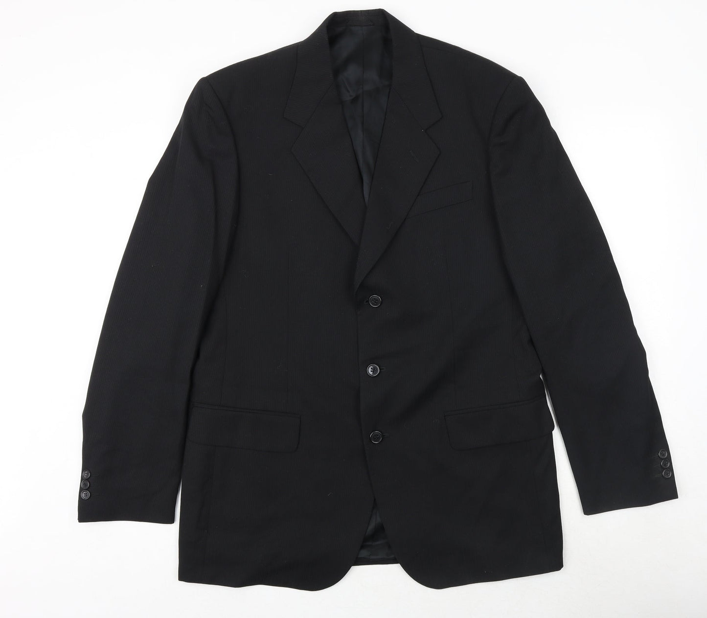 Mens UK Size 40 Hornes Regular Black Suit Jacket
