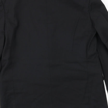 Mens UK Size 40 Hornes Regular Black Suit Jacket