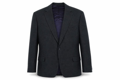 a.e. quarmby Mens Blue Striped Polyester Jacket Suit Jacket Size 34 Regular