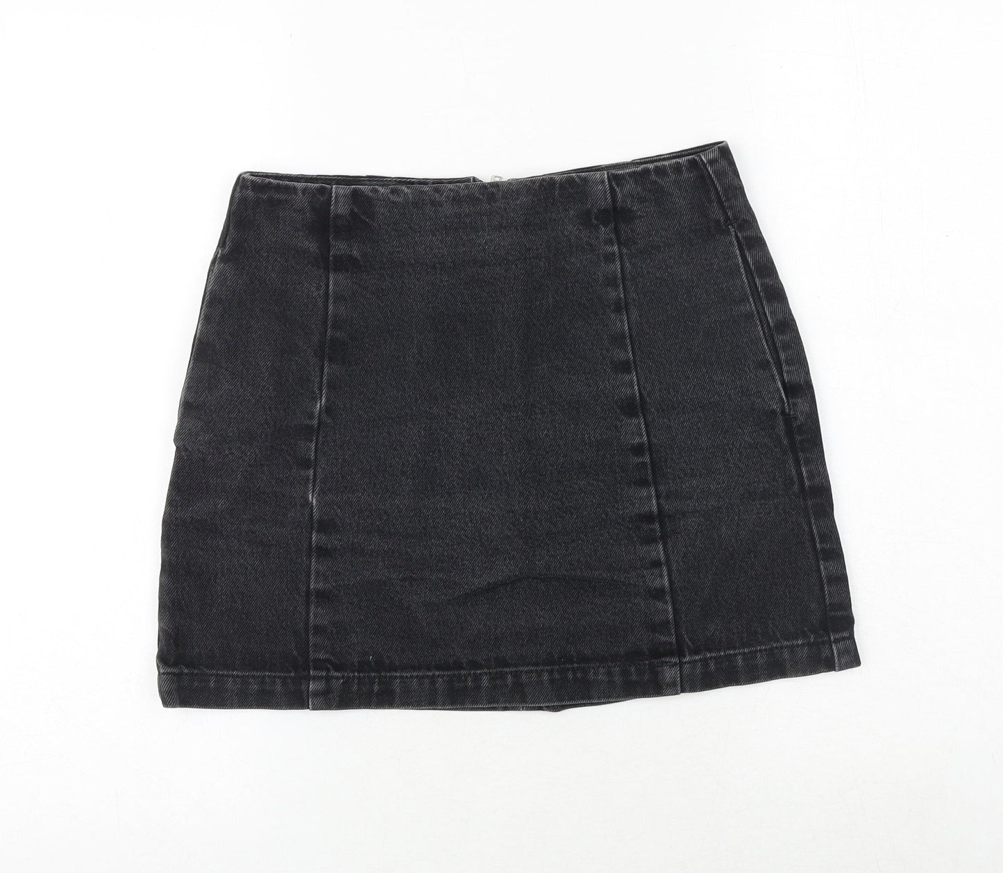 Womens UK Size 27 in Topshop Mini Denim Skirt