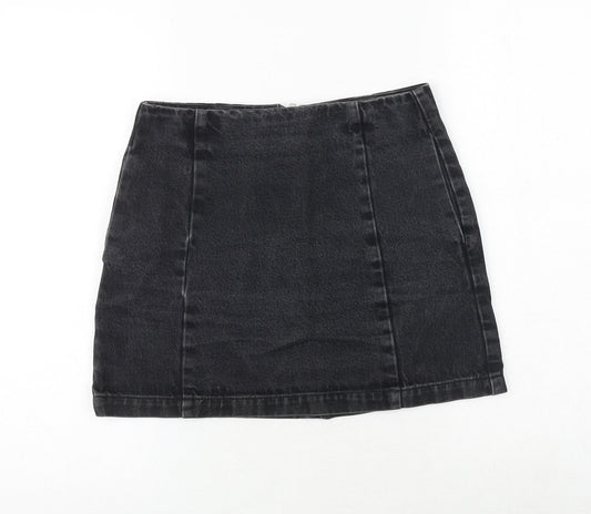 Womens UK Size 27 in Topshop Mini Denim Skirt
