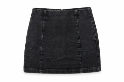 Womens UK Size 27 in Topshop Mini Denim Skirt