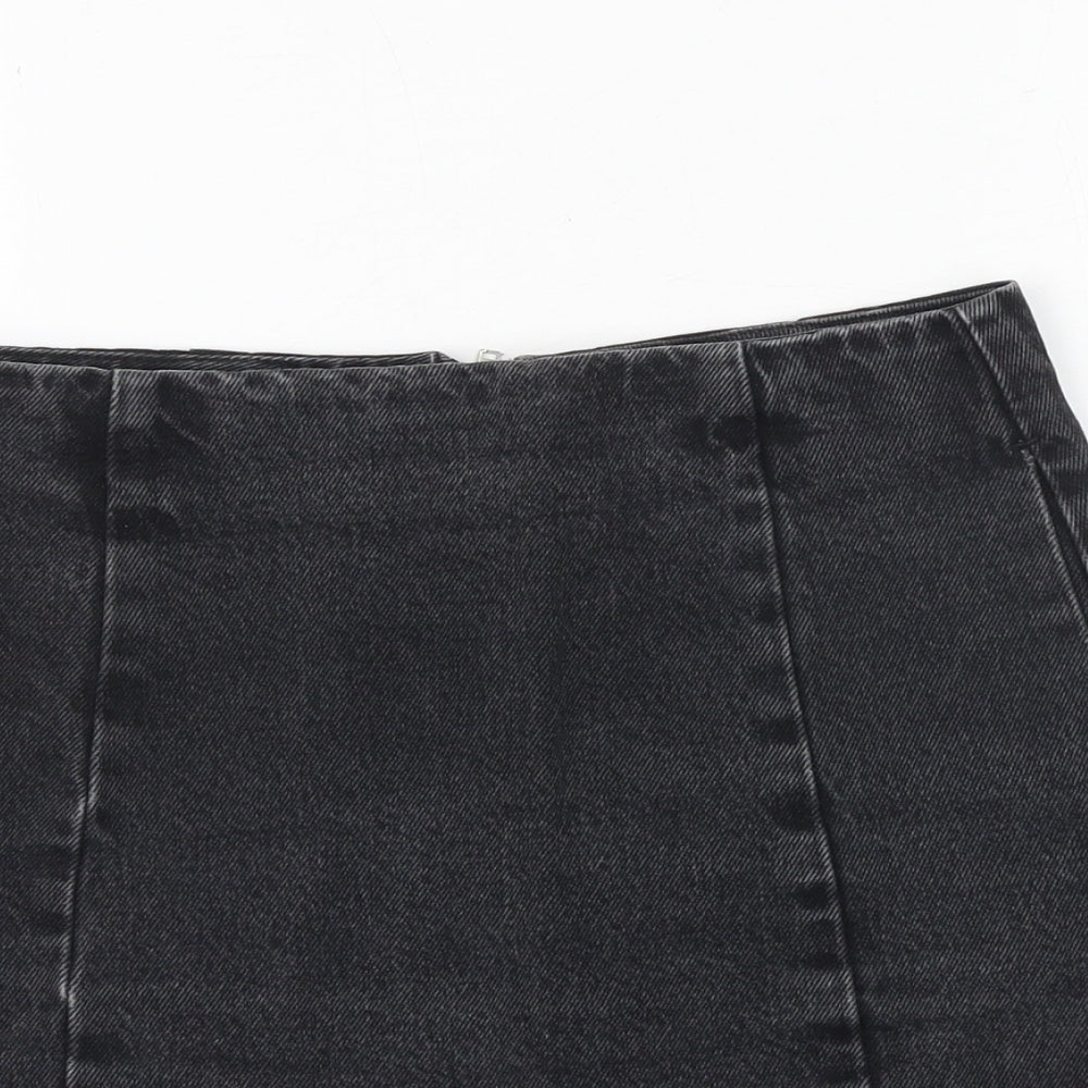 Womens UK Size 27 in Topshop Mini Denim Skirt