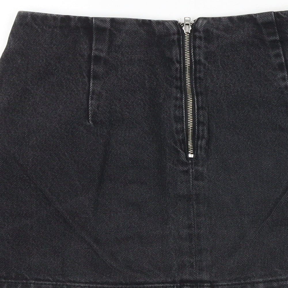 Womens UK Size 27 in Topshop Mini Denim Skirt