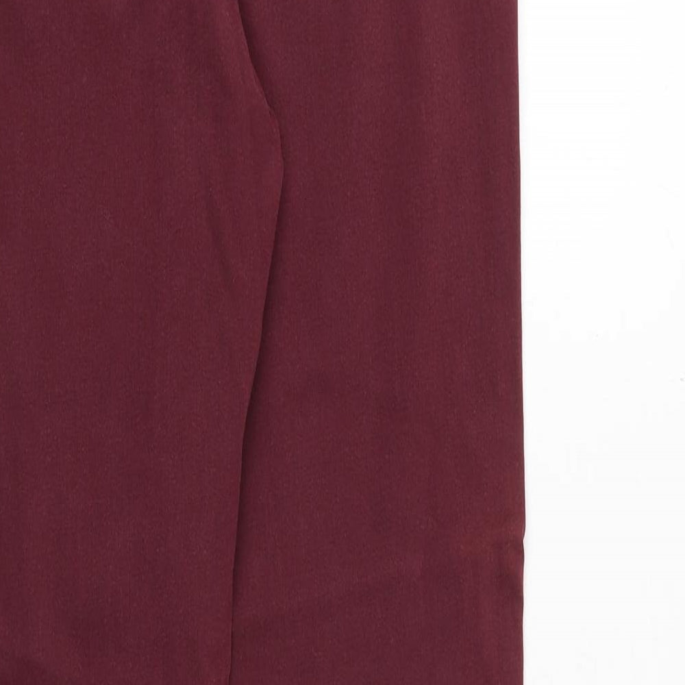 Pieszak Womens Red Cotton Jegging Jeans Size 26 in Regular Zip