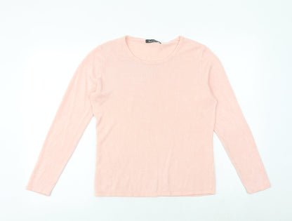 Womens UK Size S Bonmarché Pink Pullover Jumper