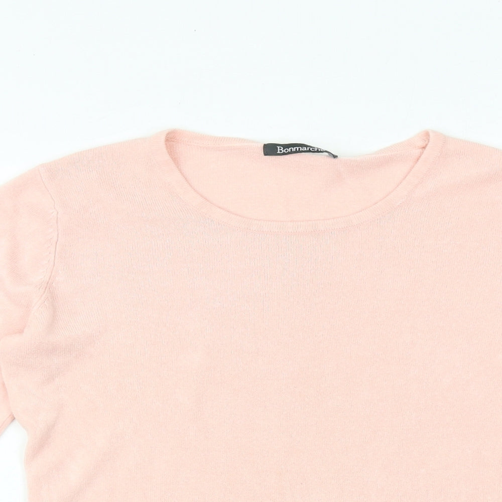 Womens UK Size S Bonmarché Pink Pullover Jumper