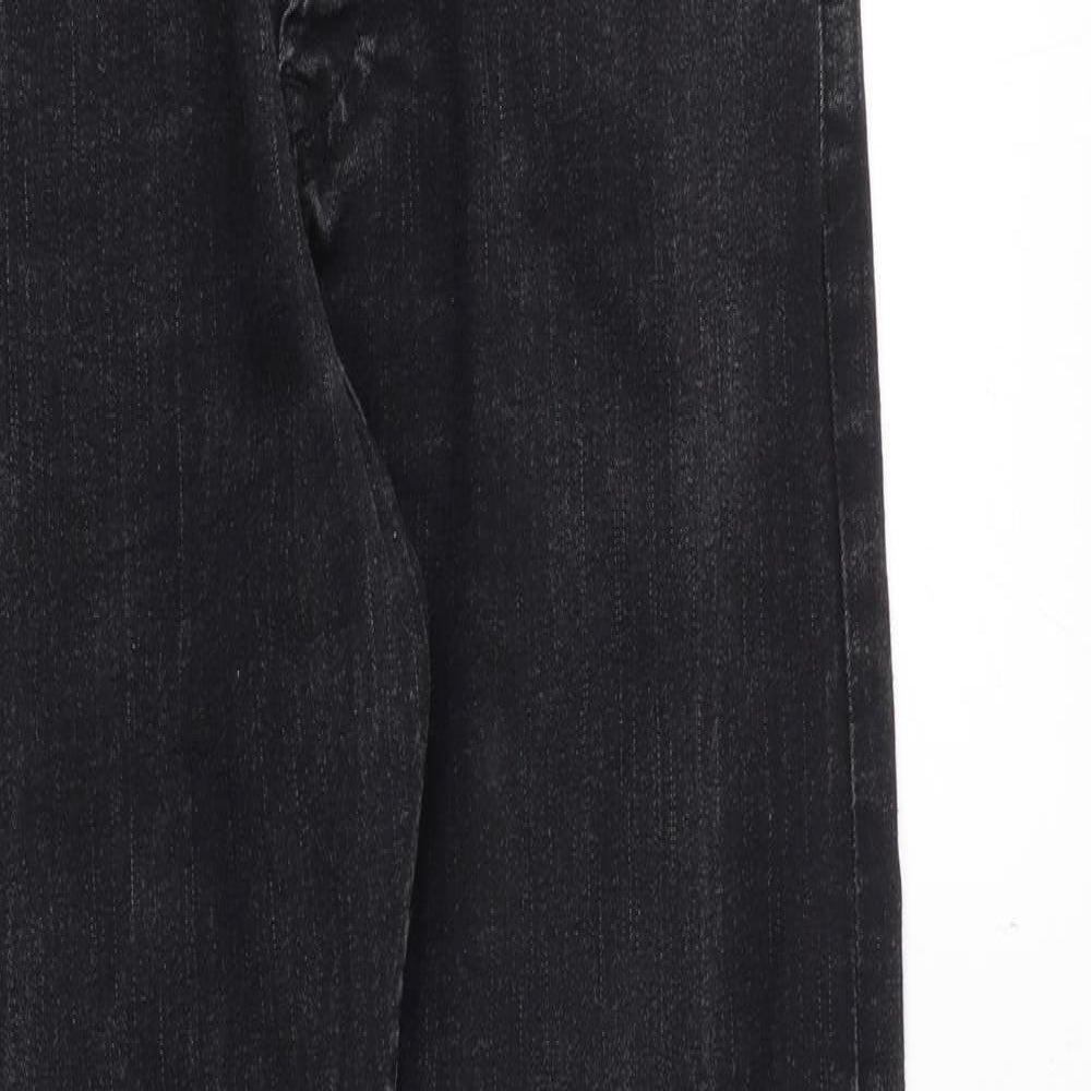 H&M Mens Black Cotton Skinny Jeans Size 32 in Regular Button