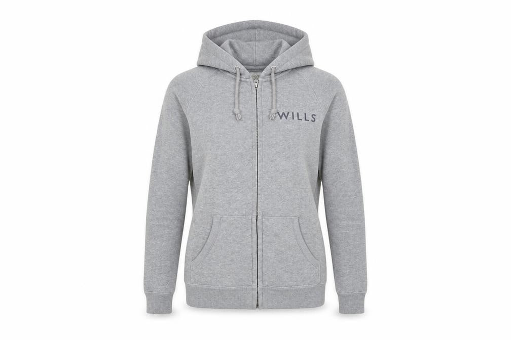 Womens UK Size 6 Jack Wills Grey Full Zip Hoodie