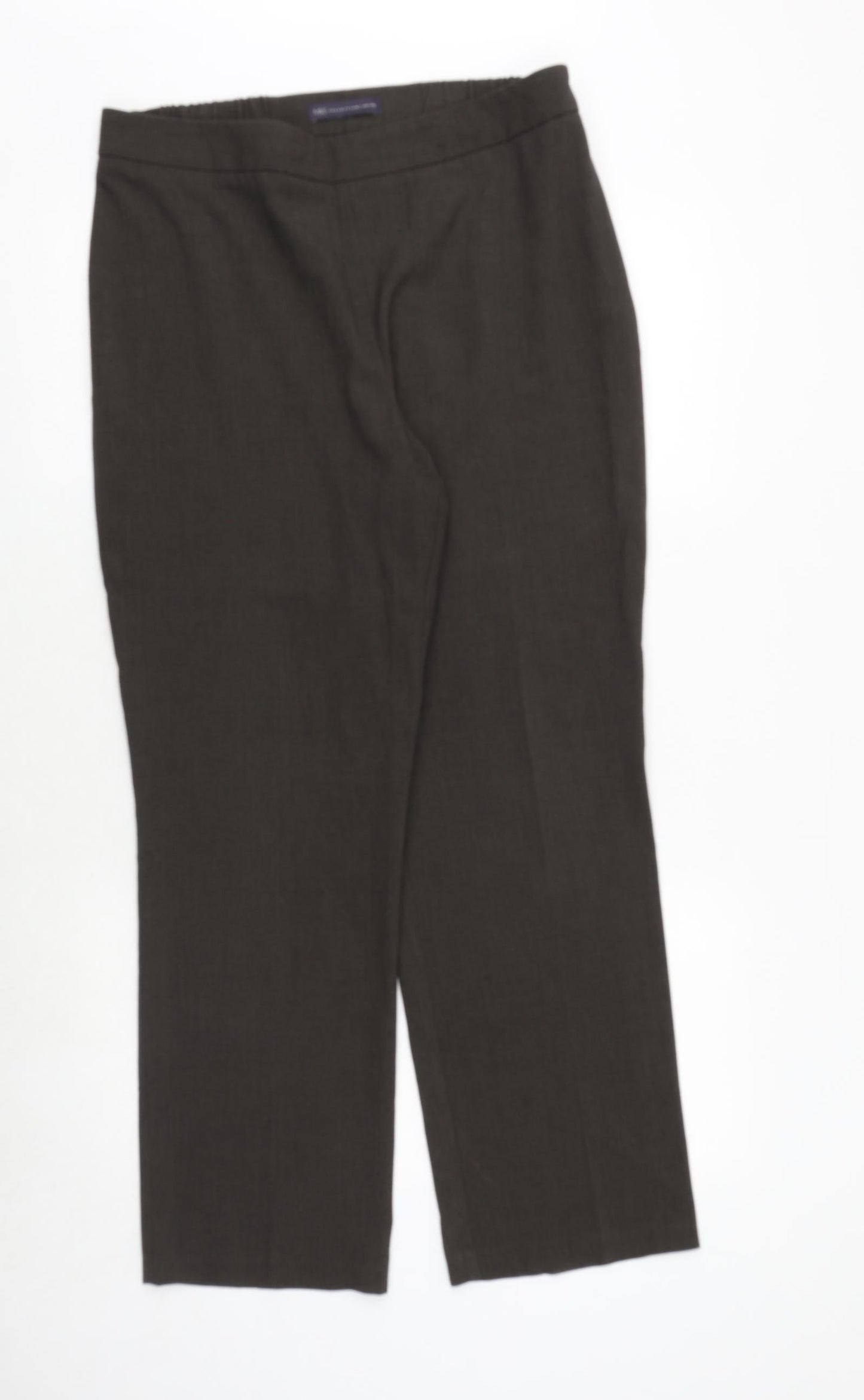 Womens UK Size 14 Marks and Spencer Regular Fit  Green Trousers