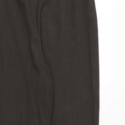Womens UK Size 14 Marks and Spencer Regular Fit  Green Trousers