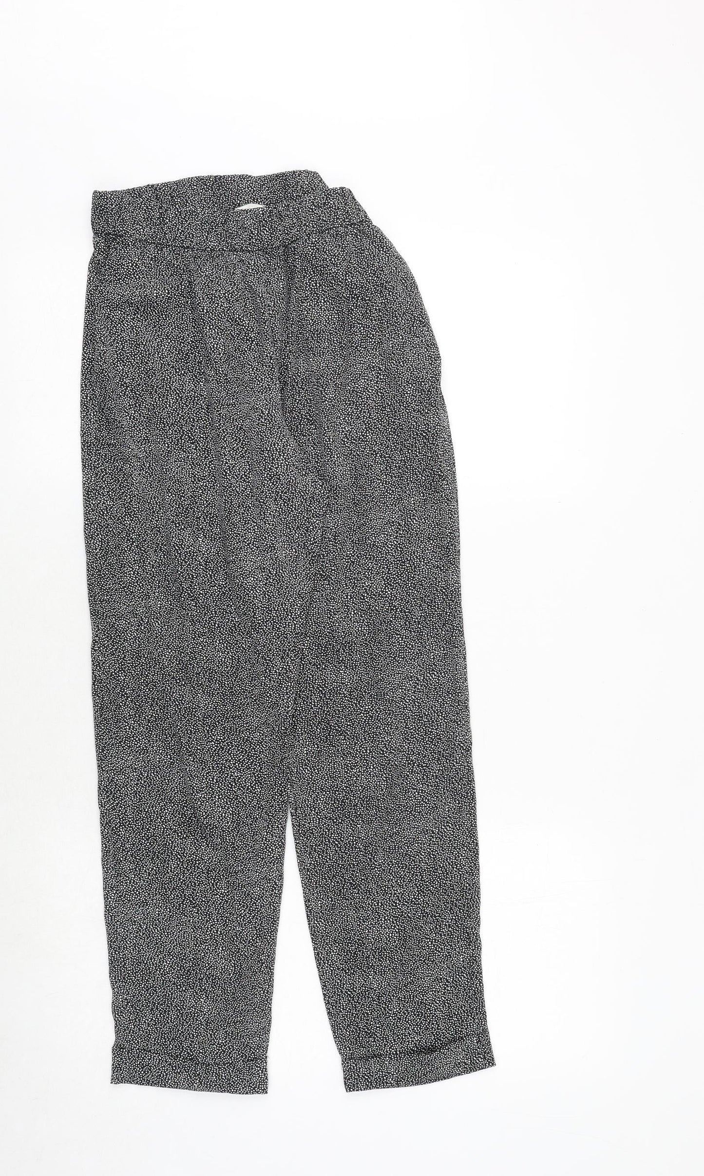 Womens UK Size 6 H&M Regular Fit  Black Trousers