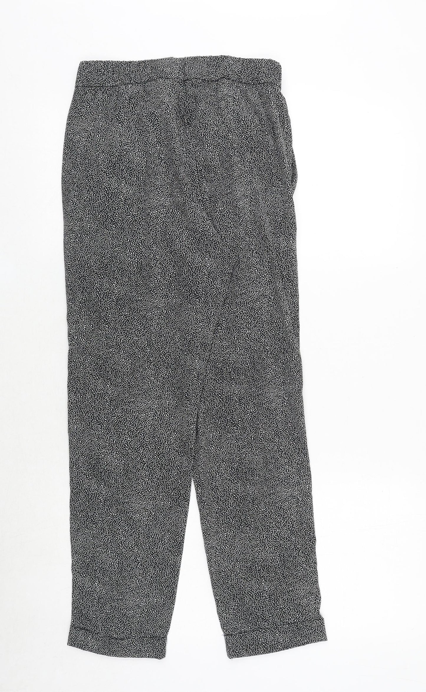 Womens UK Size 6 H&M Regular Fit  Black Trousers