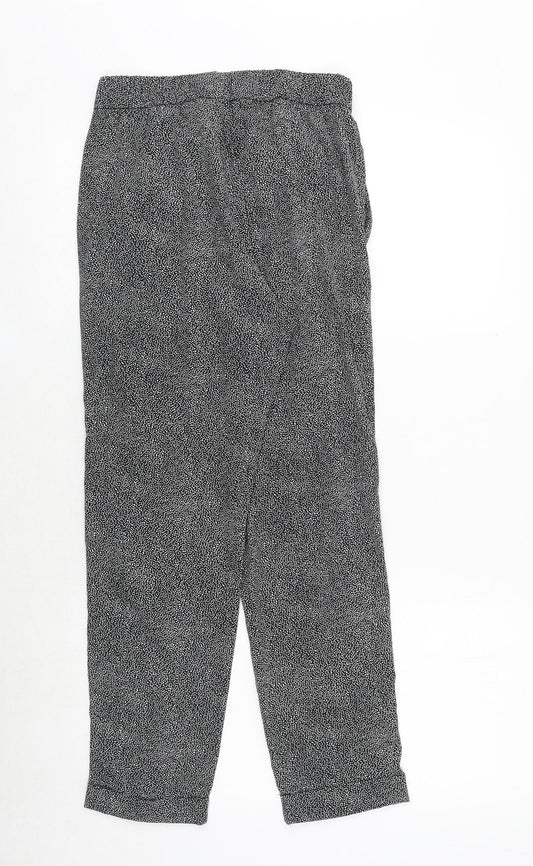 Womens UK Size 6 H&M Regular Fit  Black Trousers