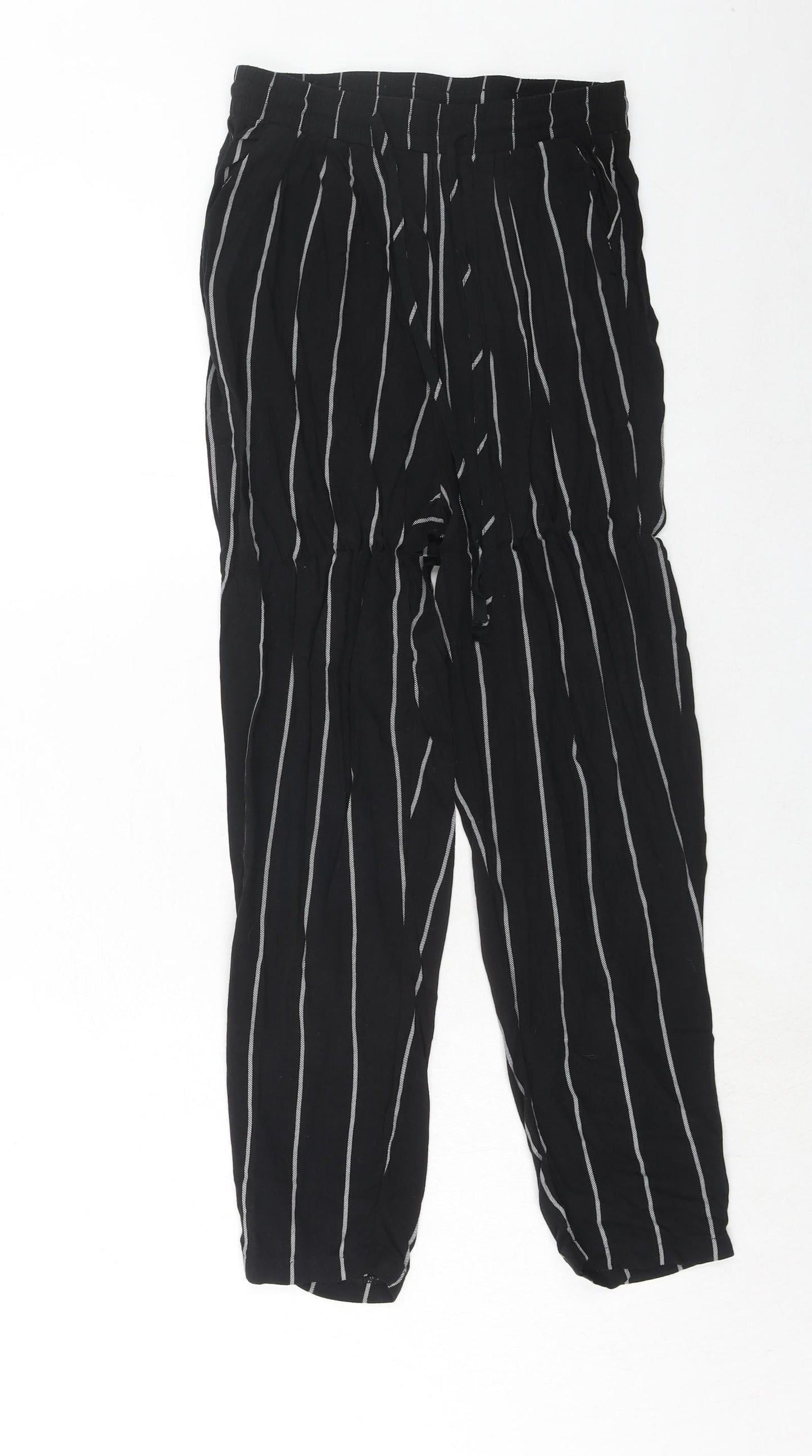Womens UK Size 8 PRETTYLITTLETHING Regular Fit  Black Trousers