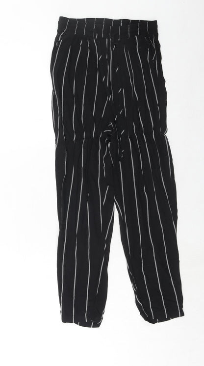 Womens UK Size 8 PRETTYLITTLETHING Regular Fit  Black Trousers