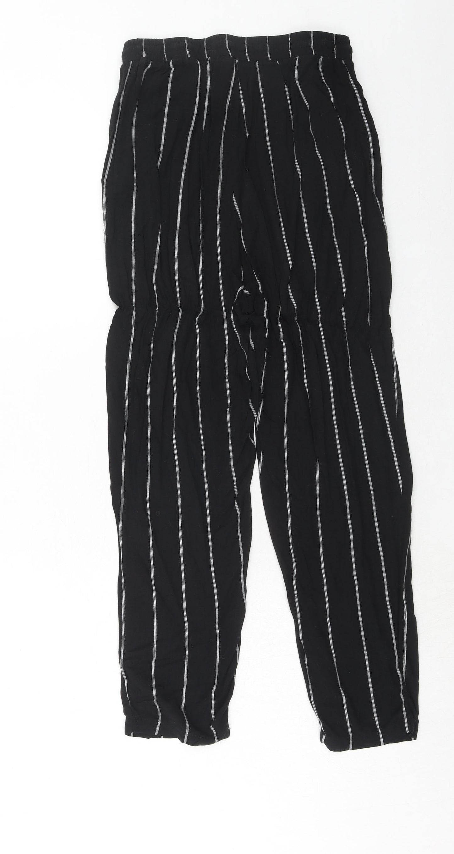 Womens UK Size 8 PRETTYLITTLETHING Regular Fit  Black Trousers