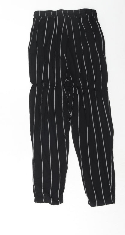 Womens UK Size 8 PRETTYLITTLETHING Regular Fit  Black Trousers