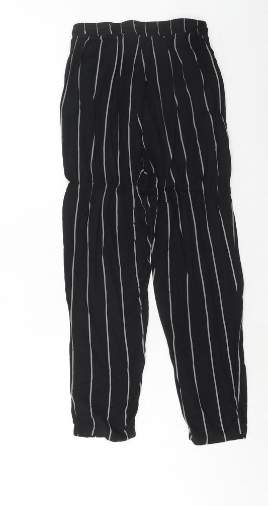 Womens UK Size 8 PRETTYLITTLETHING Regular Fit  Black Trousers