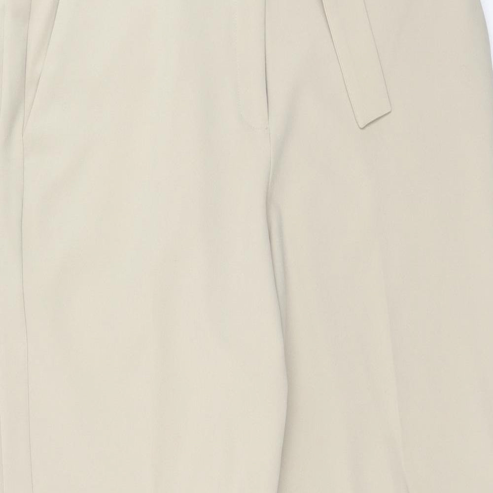 Womens UK Size 16 Very Regular Fit Carrot Beige Trousers