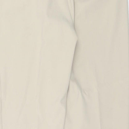Womens UK Size 16 Very Regular Fit Carrot Beige Trousers