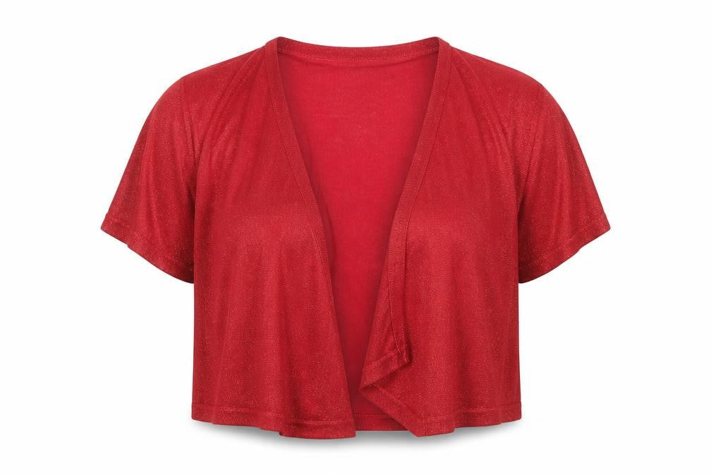 Womens UK Size L M&Co Red Shrug Jumper