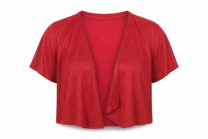 Womens UK Size L M&Co Red Shrug Jumper