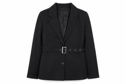 PRETTYLITTLETHING Womens Black Polyester Jacket Blazer Size 8
