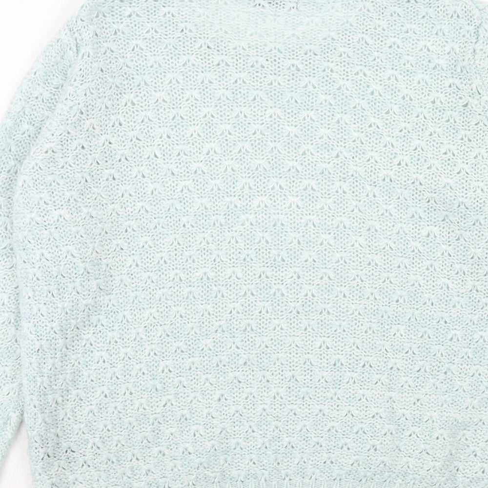 Womens UK Size 14 M&Co Blue Pullover Jumper