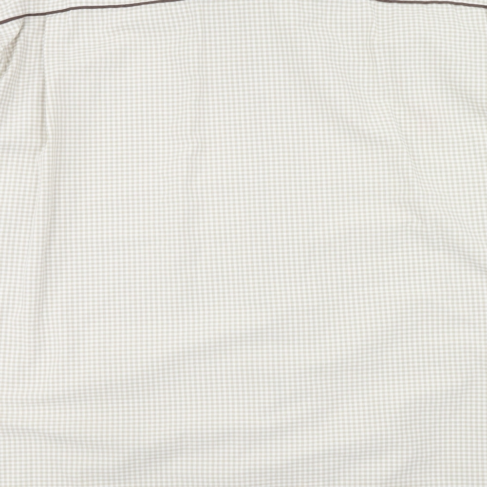 Mens UK Size 2XL Gottfried Schmidt Beige  Button-Up Long Sleeve Casual Shirt