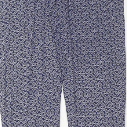 Womens UK Size 8 NEXT Regular Fit  Blue Trousers