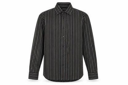 Mens UK Size 15.5 NEXT Black  Button-Up Long Sleeve Casual Shirt
