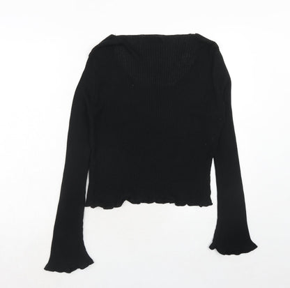 Womens UK Size 12 Nasty Gal Black Pullover Jumper