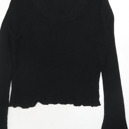 Womens UK Size 12 Nasty Gal Black Pullover Jumper