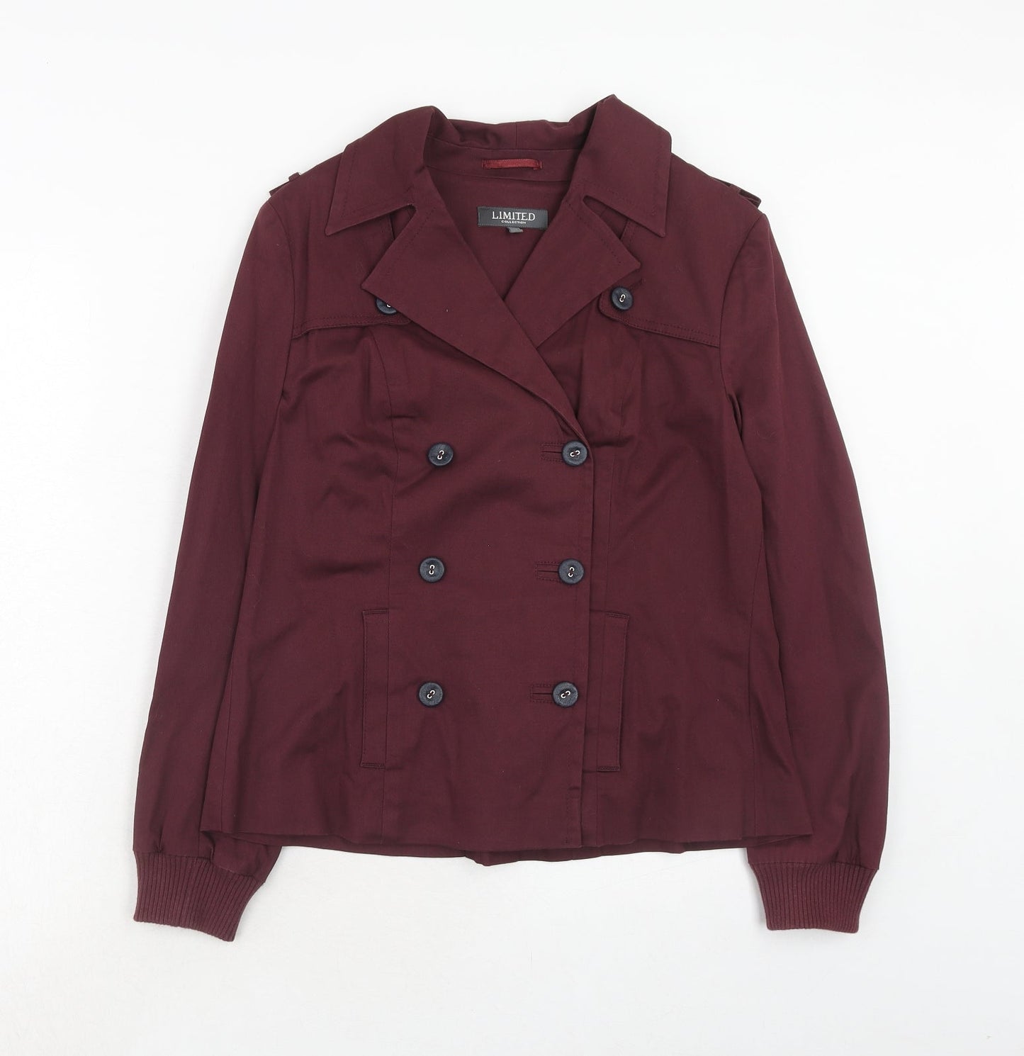 Womens UK Size 12 Marks and Spencer Purple Pea Coat