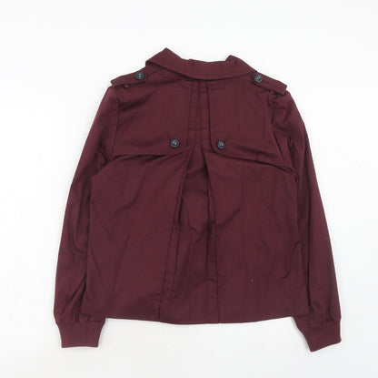 Womens UK Size 12 Marks and Spencer Purple Pea Coat