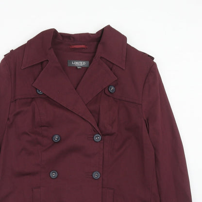 Womens UK Size 12 Marks and Spencer Purple Pea Coat