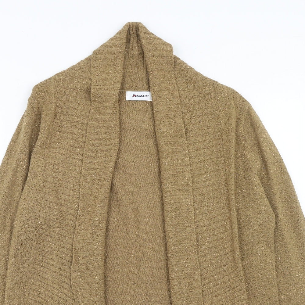 Womens UK Size 12 Damart Brown Cardigan Jumper