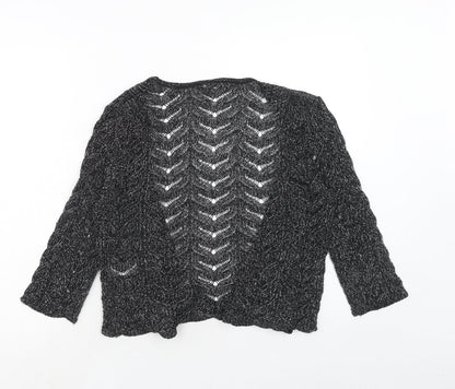 Womens UK Size S Bonmarché Black Cardigan Jumper