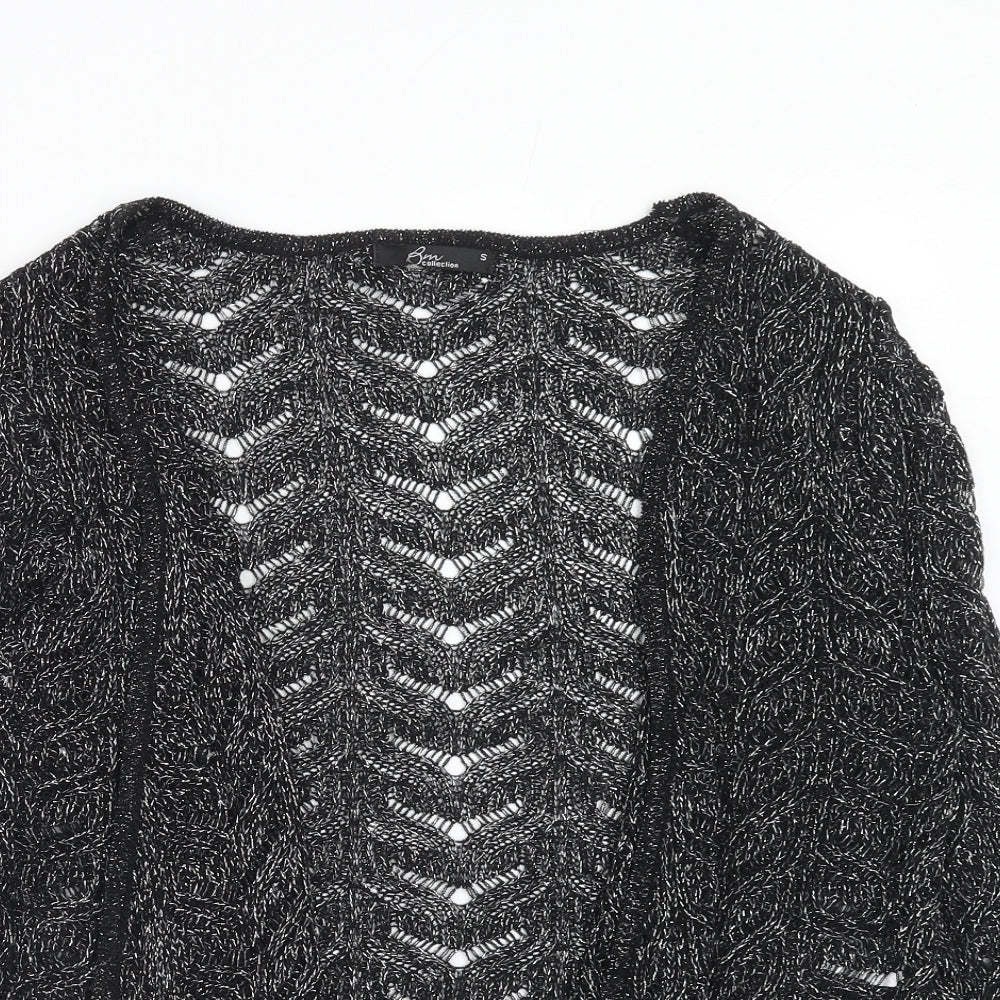 Womens UK Size S Bonmarché Black Cardigan Jumper
