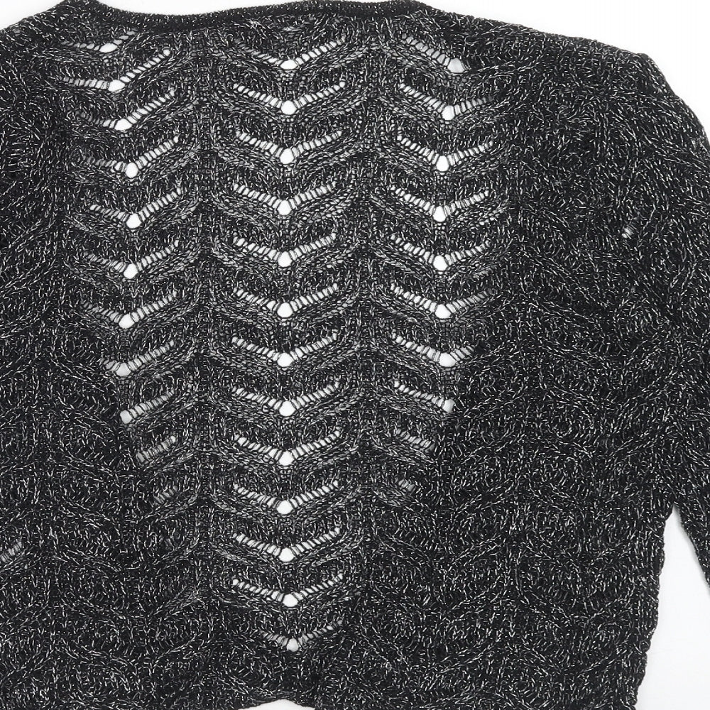Womens UK Size S Bonmarché Black Cardigan Jumper