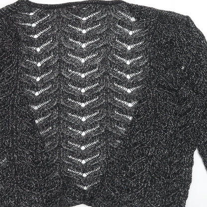 Womens UK Size S Bonmarché Black Cardigan Jumper