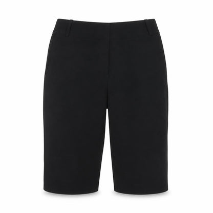 Lime Womens Black Polyester Compression Shorts Size 10 Regular Hook & Eye