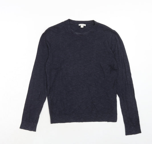 Gap Womens Blue Round Neck Acrylic Pullover Jumper Size M