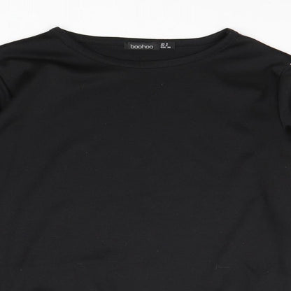 Womens UK Size 8 Boohoo Black Pullover Sweatshirt