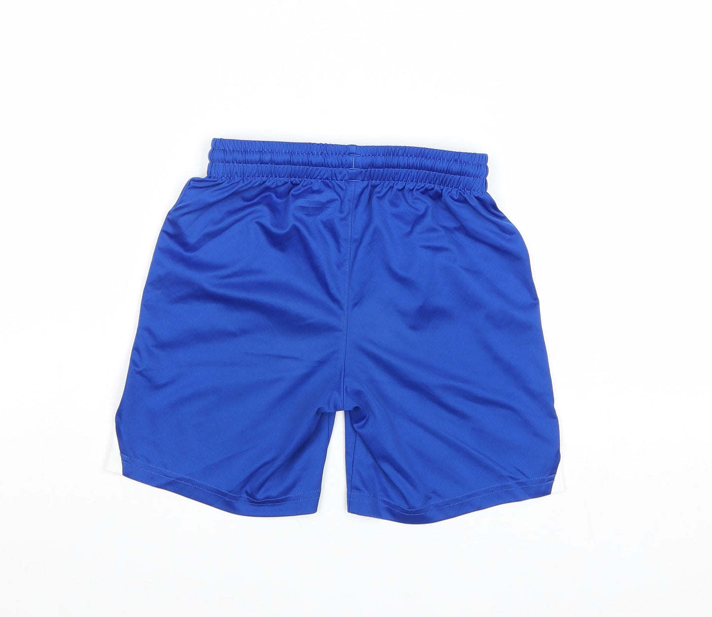 Hummel Boys Blue Polyester Sweat Shorts Size 8 Years Regular Drawstring